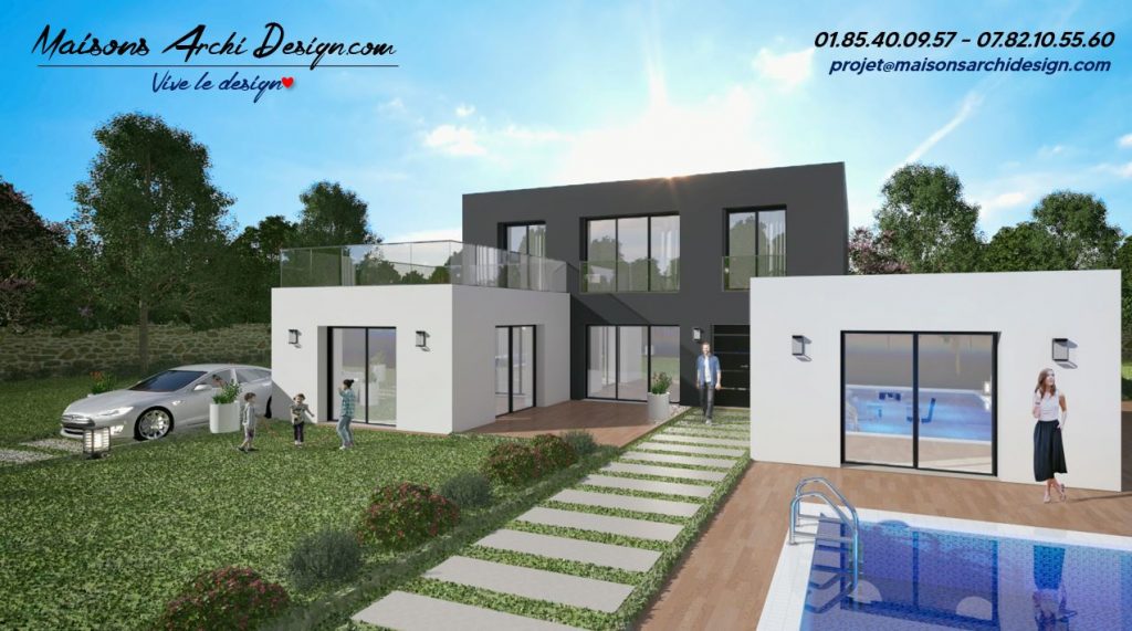 Patio U TT modele maison avec patio central par votre constructeur et designer sur mesure