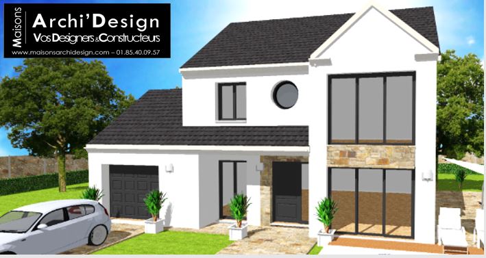 Maison Ema 2 Oeuil de boeuf & stone Archidesign