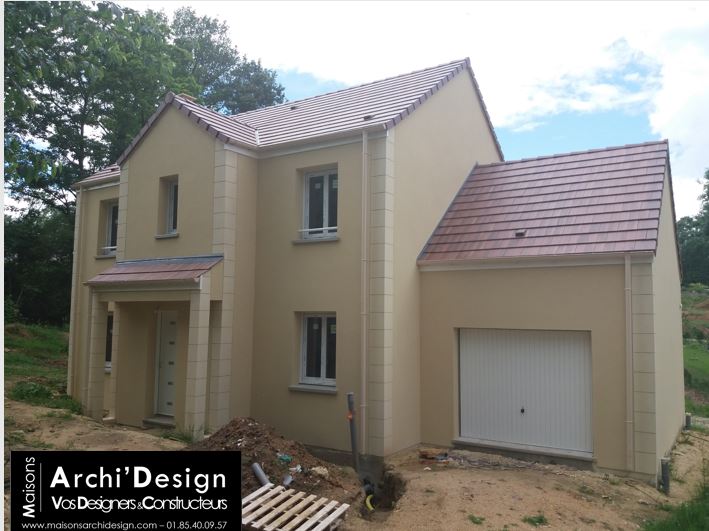 Maison Lea avec porche classique dans les yvelines