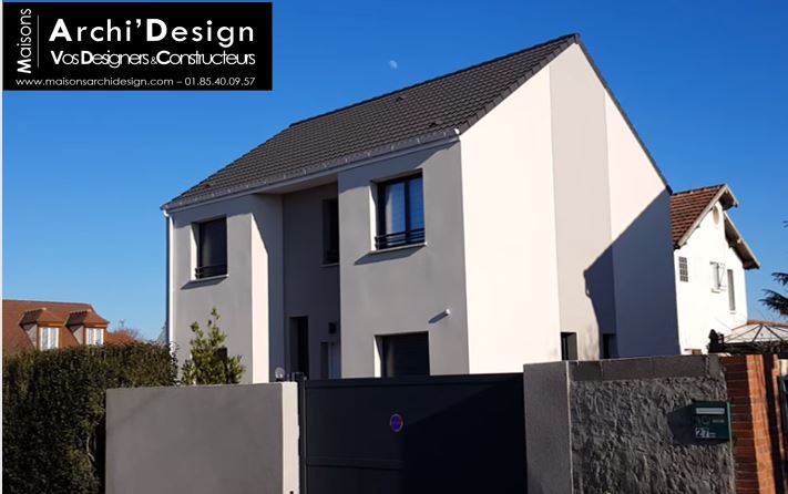 Maison Leo Biton Gris et Blanc Archidesign