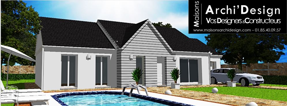 Maison Lio Fronton Decroche Bardage ou Trait au fert Archidesign