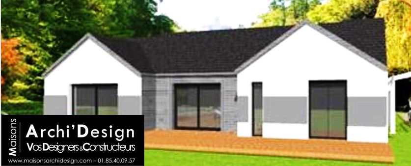 Maison Patio 2 pans 7016 Archidesign