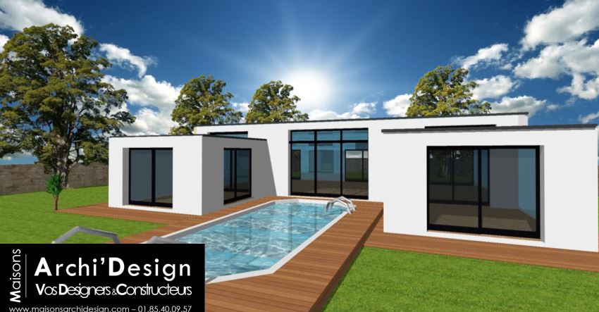 Maison patio white Archidesign