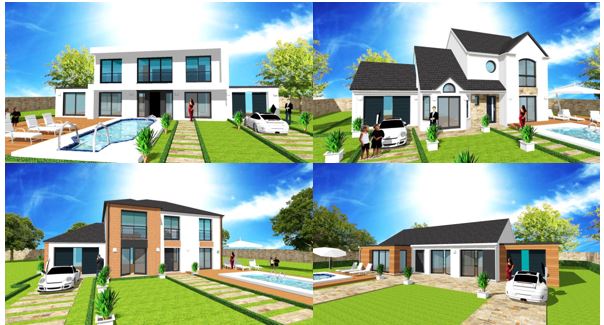 Maison préfabriquée: plan, modèle et construction par ArchiDesign