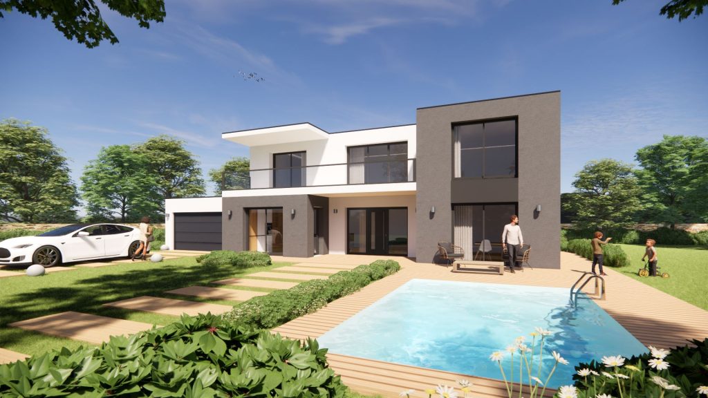 Constructeur Maison Palaiseau Antony Saclay Orsay Villebon Igny Verriere Buisson Bievres Clamart Saclay Jouy toit plat 4 pan design prix devis moderne sur mesure