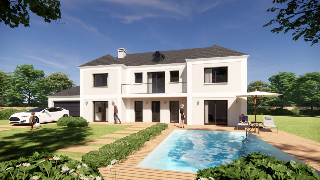 Constructeur Maison Palaiseau Antony Saclay Orsay Villebon Igny Verriere Buisson Bievres Clamart Saclay Jouy toit plat 4 pan design prix devis haut de gamme mansard