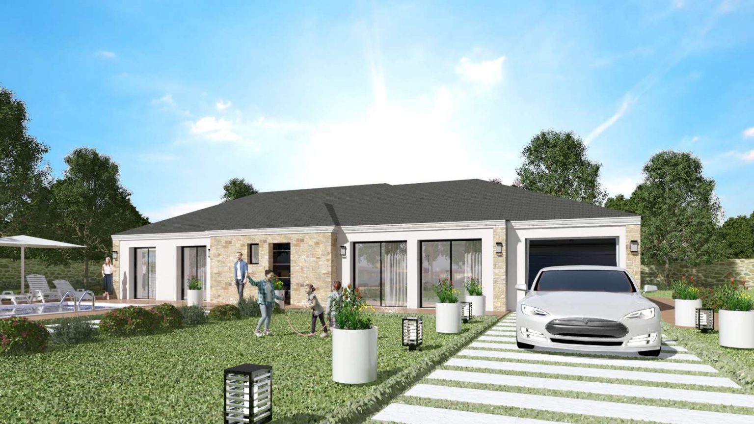 Découvrir nos maisons de plain pied design, moderne et sur mesure
