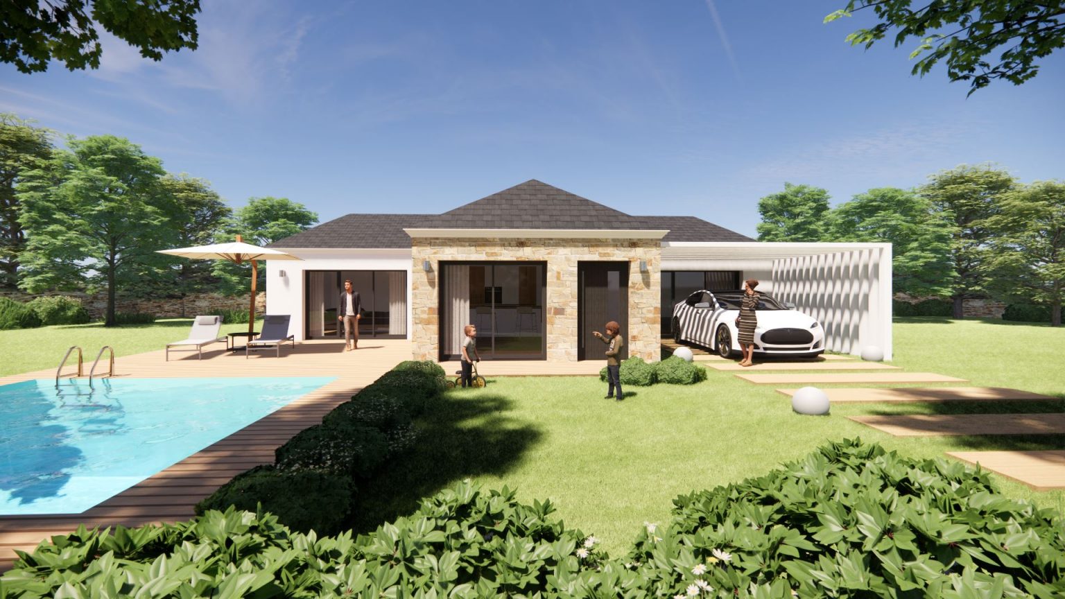 Découvrir nos maisons de plain pied design, moderne et sur mesure