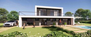 Constructeur de maison design toit plat terrasse dans le Val d Oise 95