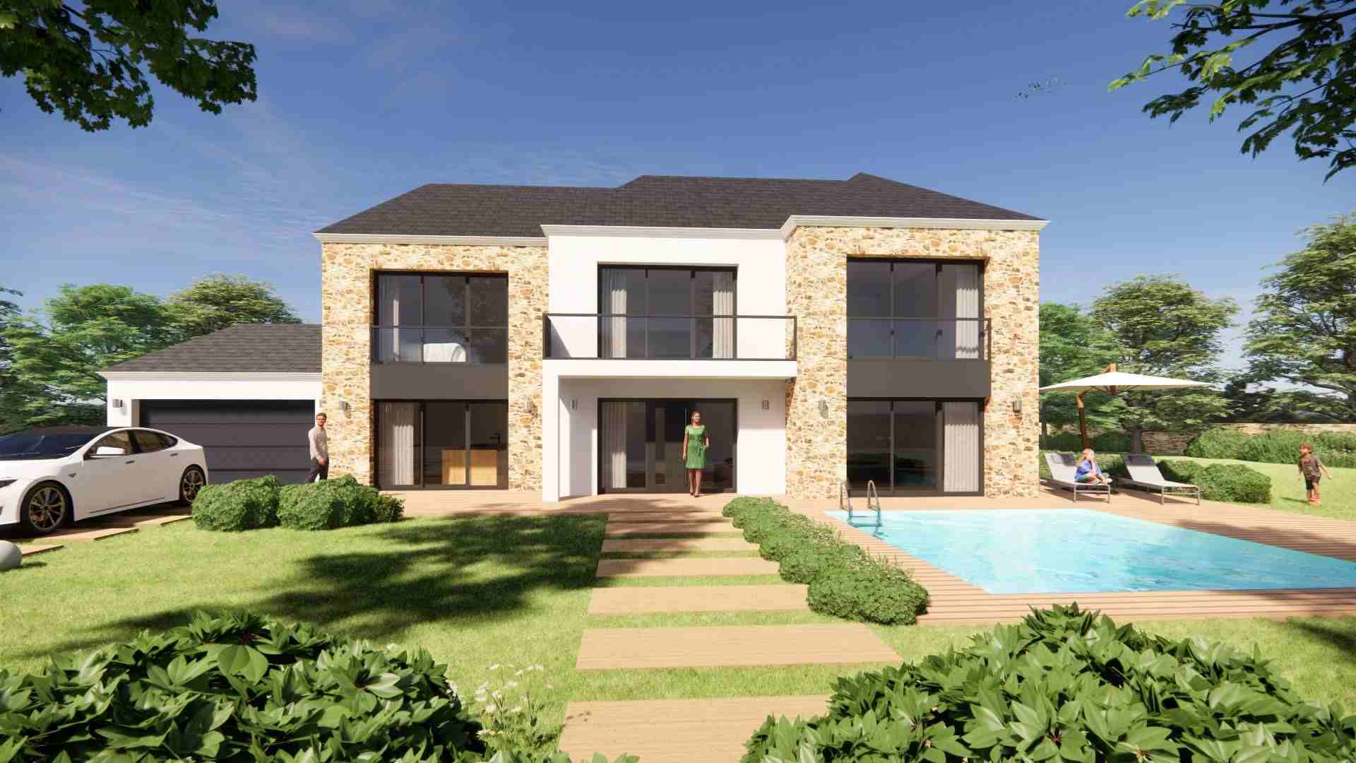 Maisons 4 Pans Moderne Design