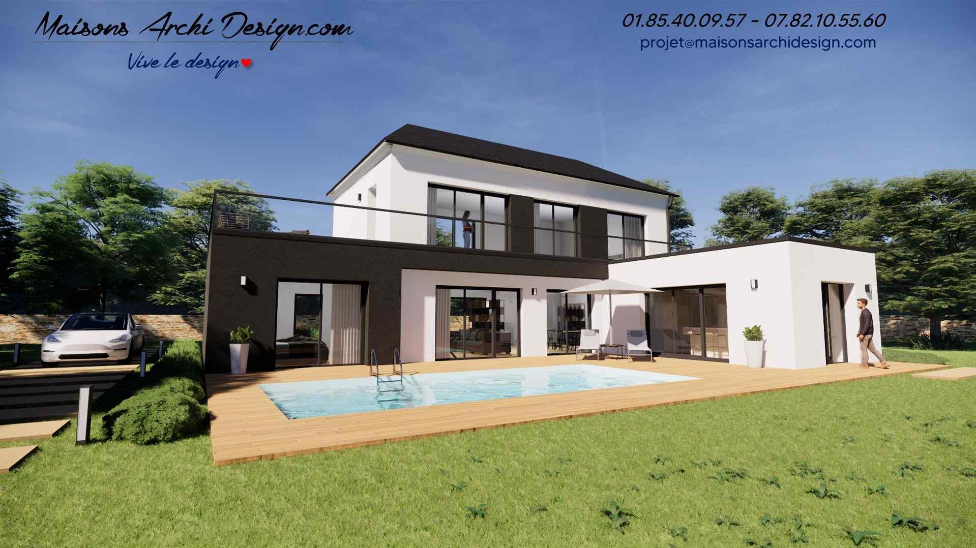 Maisons 4 Pans Moderne Design