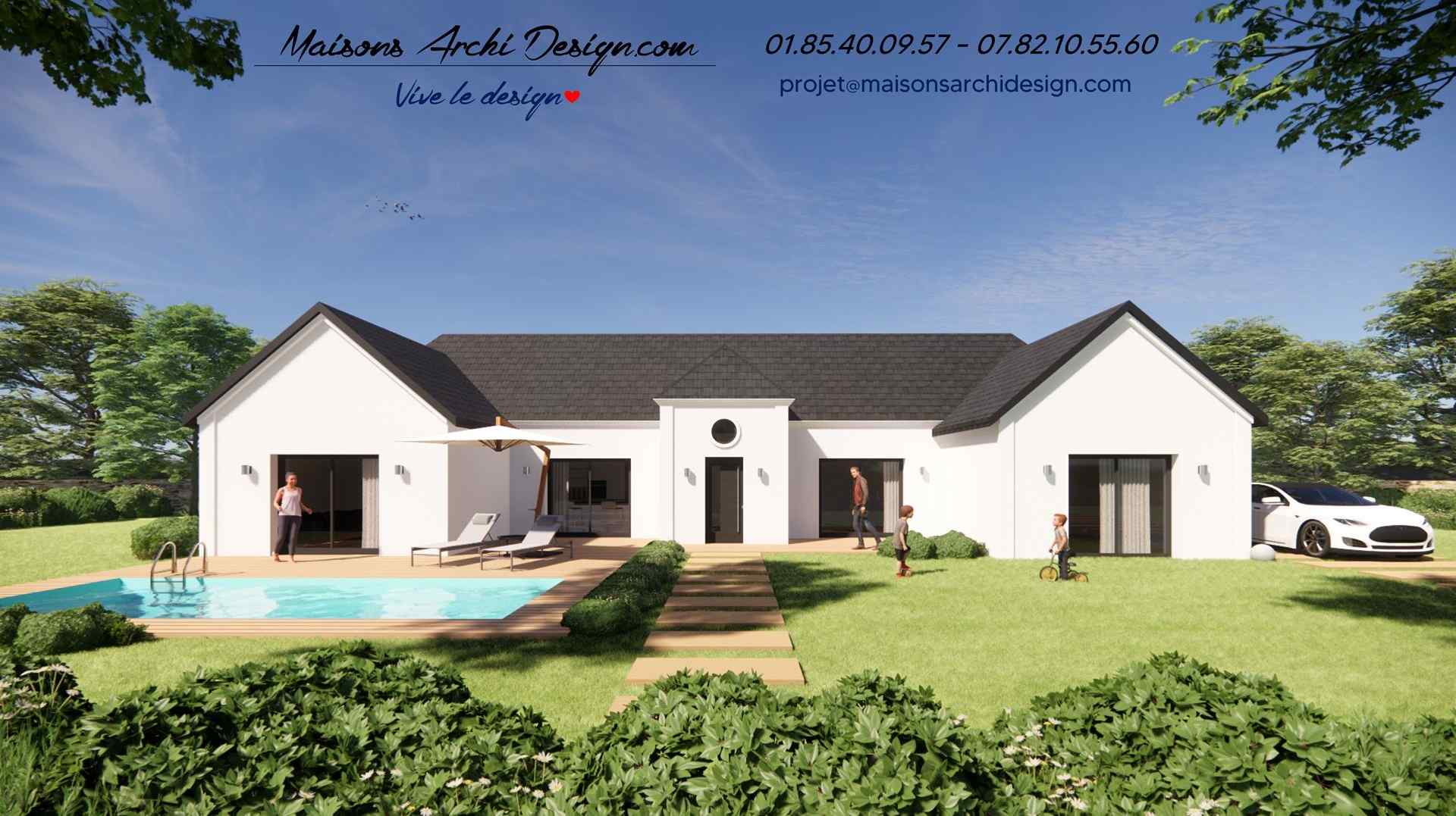 Maisons De Plain Pied Design Moderne