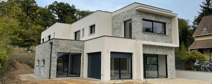 Construction-par-ArchiDesign-Constructeur-Maison-Toit-Plat-Saint-Nom-La-Breteche-78-Yvelines - Realisation