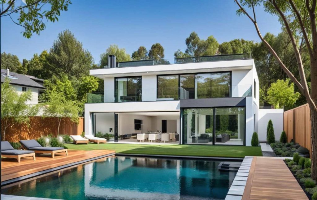 Exemple projet constructeur maison architecte toit plat terrasse sur Mesnil le Roi et Maisons Laffitte