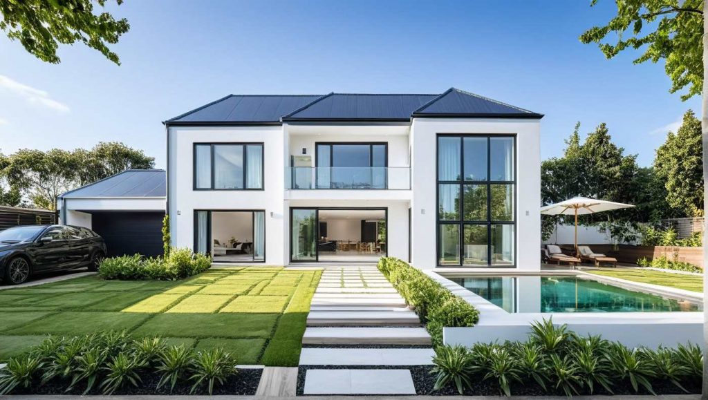 Constructeur Maison 4 pentes sur Mesure avec Grande Vitrée Modele Design S