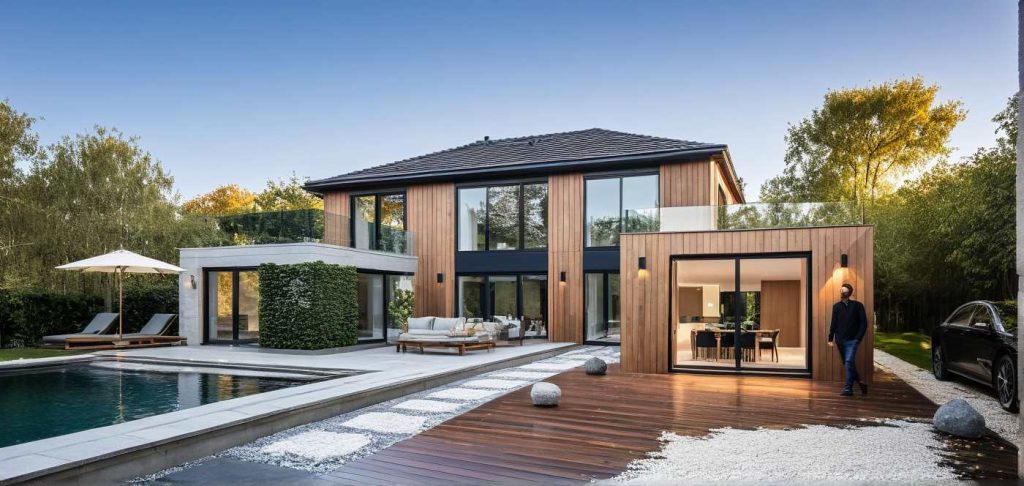 Constructeur Maison Moderne Contemporaine 4 pans et Toit plat Patio R1 (4)