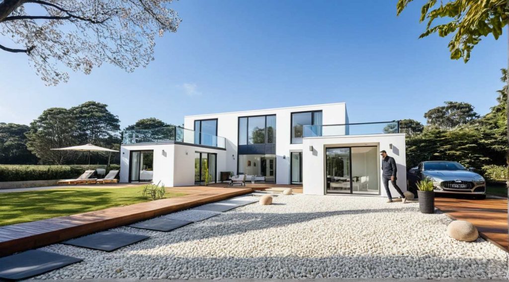Constructeur maison toit plat sur mesure design moderne architecte Patio R1 TT (3)