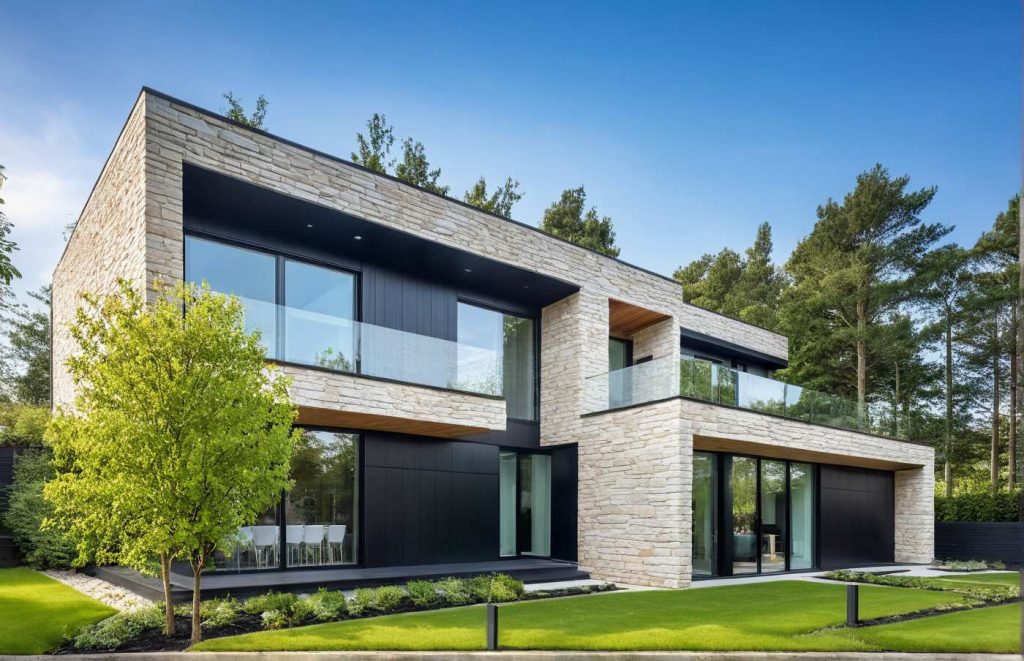 Archi S7 TT - Plan modèle maison toit plat étage moderne design