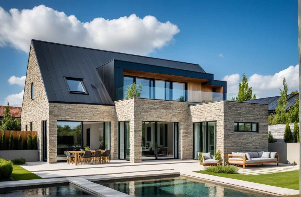 ArchiConcept TT TL2 - maison moderne design contemporaine comble aménagé et toit plat terrasse type balcon accessible