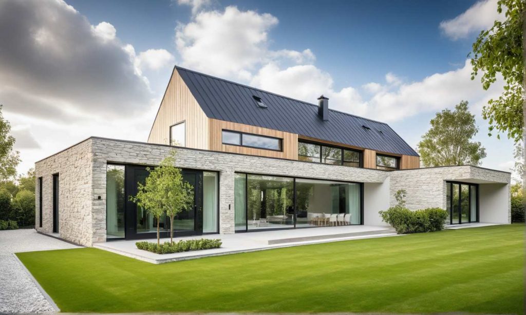 ArchiConcept TT6 - maison moderne design combles aménagés et toit plat terrasse