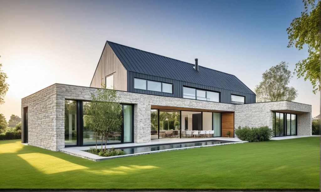 ArchiConcept TT6 - maison moderne design combles aménagés et toit plat terrasse