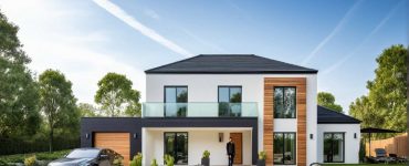 ArchiStyle LB3 - maison en L 4 pans, balcon