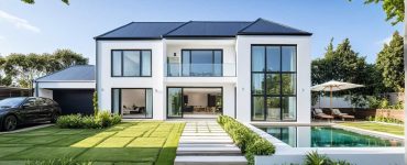 ArchiStyle S1 - maison à étage 4 pans moderne design avec décroché et baie verrière