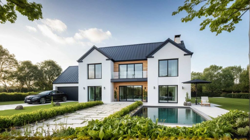 ArchiStyle U1 - Maison a étage en U moderne design sur mesure