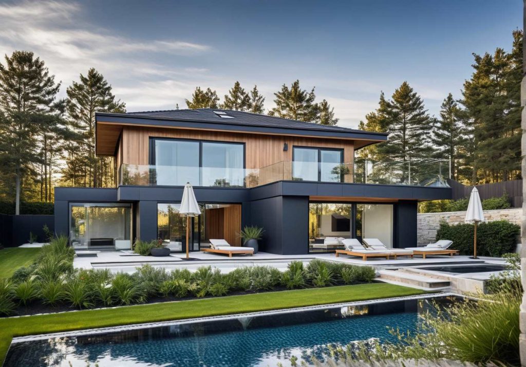 Constructeur Maison Architecte 4 pans Moderne Design