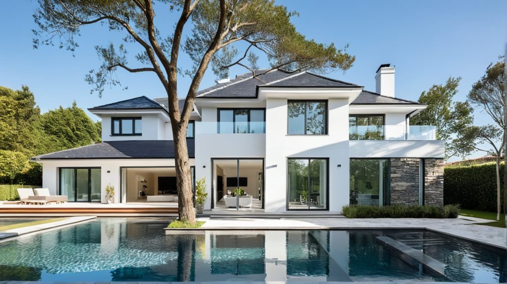Designer Constructeur de Maison a Toiture 4 pans Moderne Design Haut de Gamme