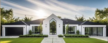 Manoir PP1 - Maison de plain pied élégante enduit blanc