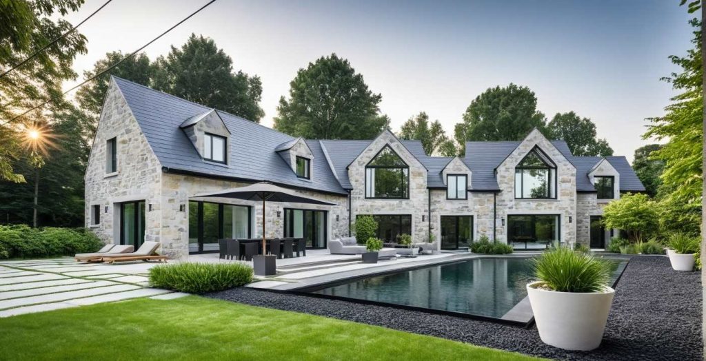Manoir RCV - Maison Chic Haut de Gamme Combles Aménagés Parement Pierre