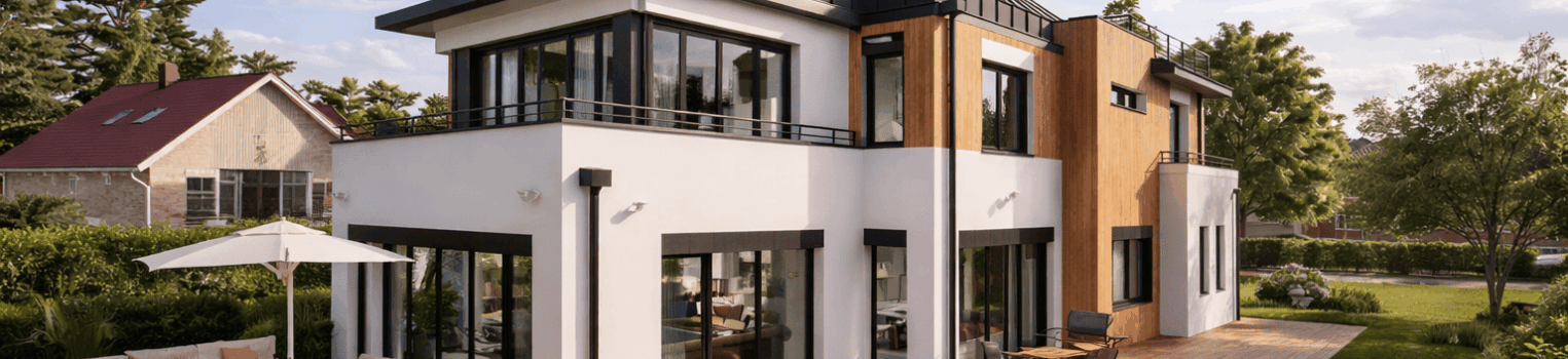 78 Maison G Constructeur Maison Architecte Zinc et toit plat terrasse bardage bois Le Vesinet Chatou Croissy (1 (7)