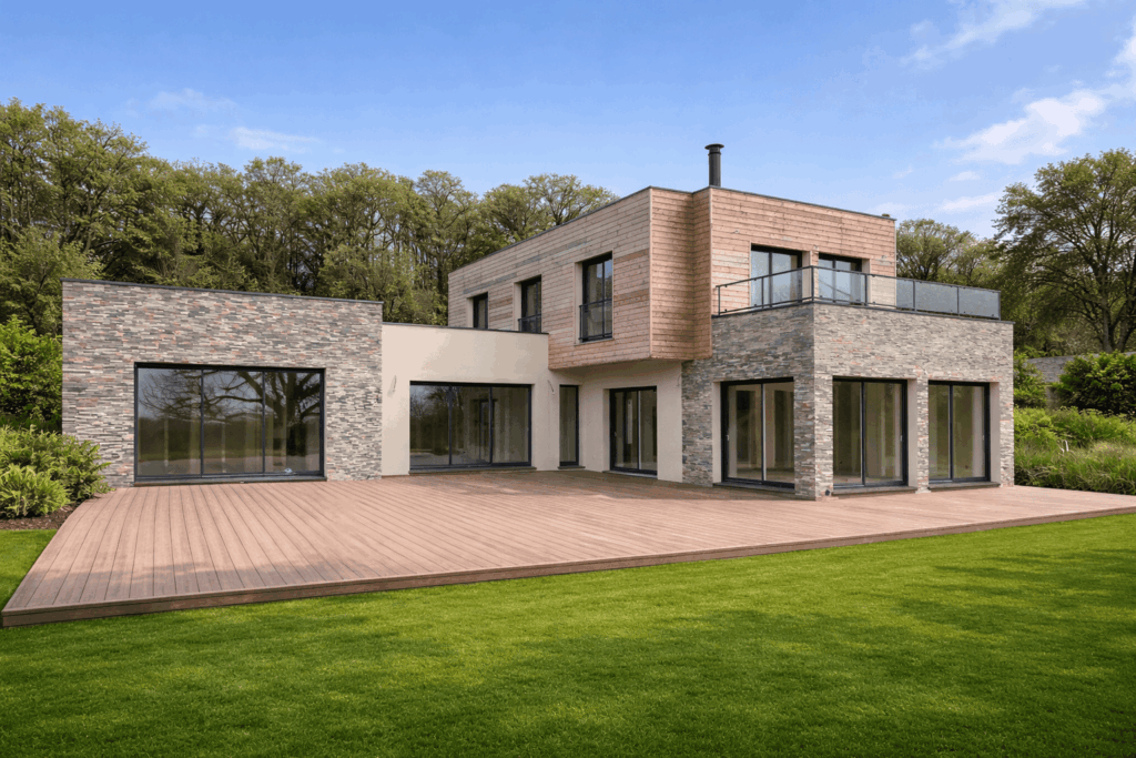 78 Maison J - Constructeur Maison toit plat d'architecte ile de france toiture terrasse (1)