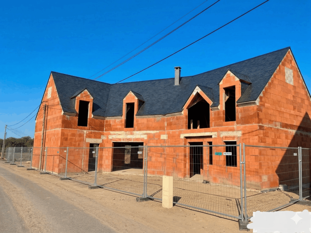 Maison MI - Maçonnerie finie - Maison Moderne Combles Aménages Baie Triangle et Toute Hauteur - Ardoise (6)