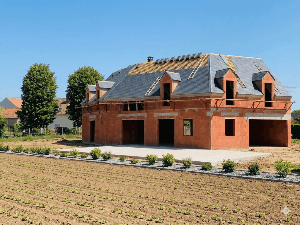 Maison MI - Maison Moderne Combles Aménages Baie Triangle et Toute Hauteur - Ardoise (7)