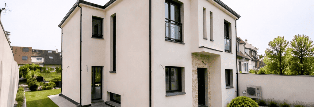 Maison SF - Constructeur Maison Architecte 4 pans moderne et Terrasse Accessible Nanterre Hauts de Sein 92 (2)