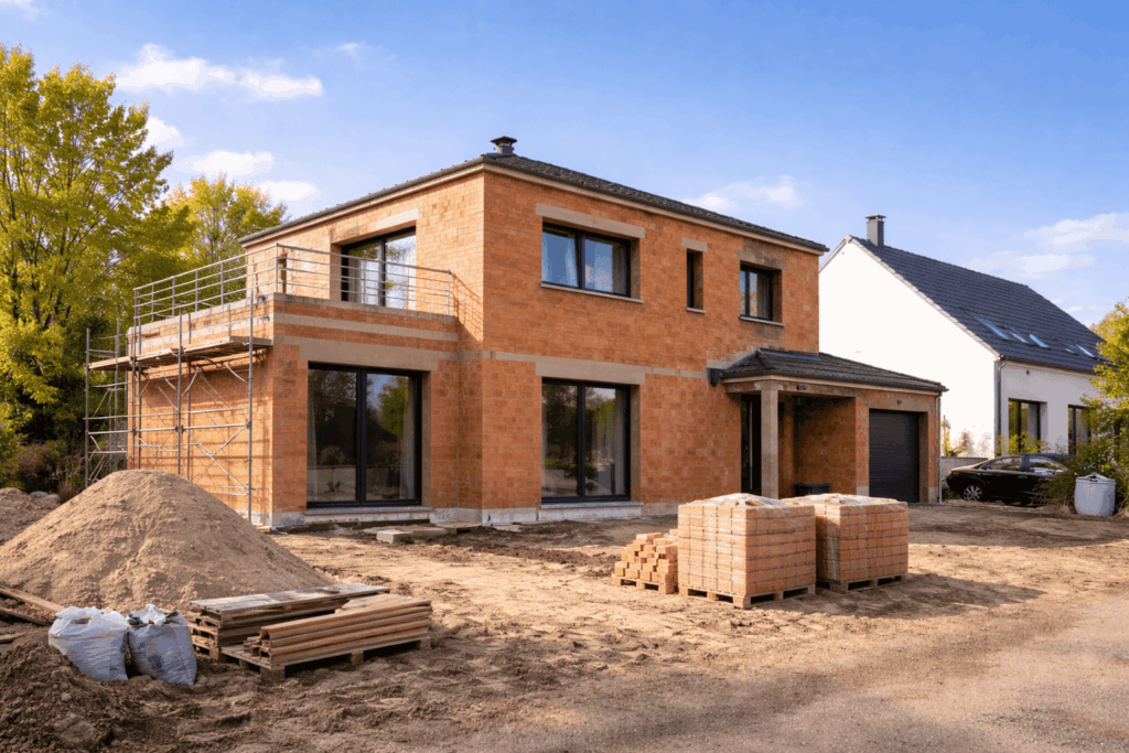 Maison TH - Realisation 75 - Constructeur Maison Architecte Moderne Design 4 pans 77 Seine et Marne Brie Comte Robert Servon Marolles Varennes Jarcy (6)