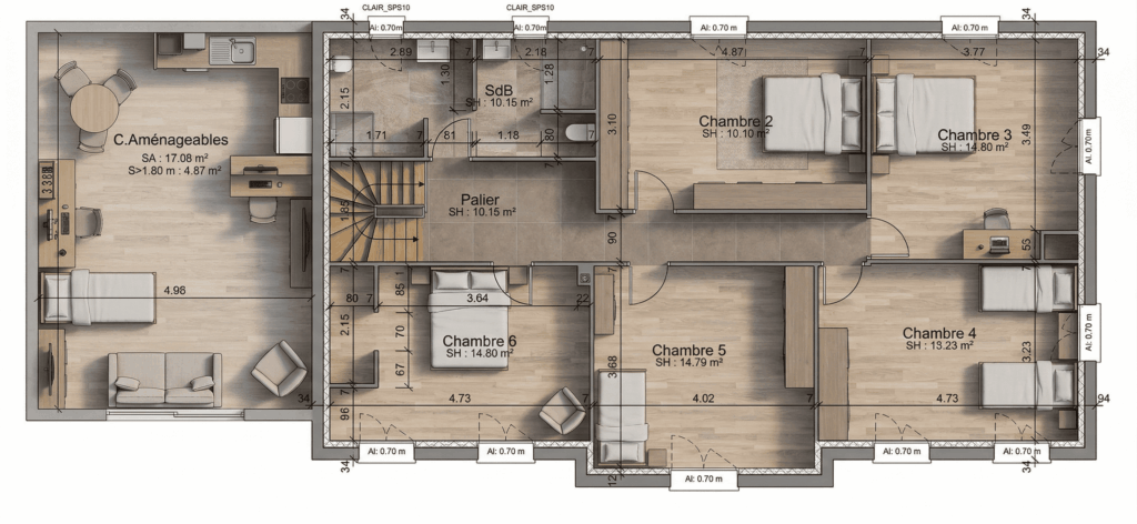Réalisation 105 Maison S - Constructeur Maison Architecte Maison de Maitre Clairefontaine Yvelines Rambouillet (4)