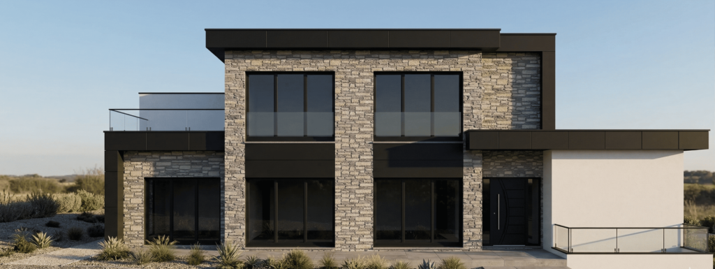 Réalisation 228 Maison FA - Une Maison Moderne Toit plat terrasse d'architecte à Feucherolles Crespières (1)