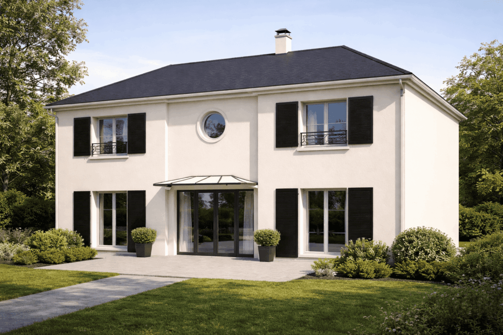 Réalisation 231 Maison GI - Maison Moderne 4 pans d'Architecte Saint Maur des Fosses proche Maisons Alfort et Creteil (2)