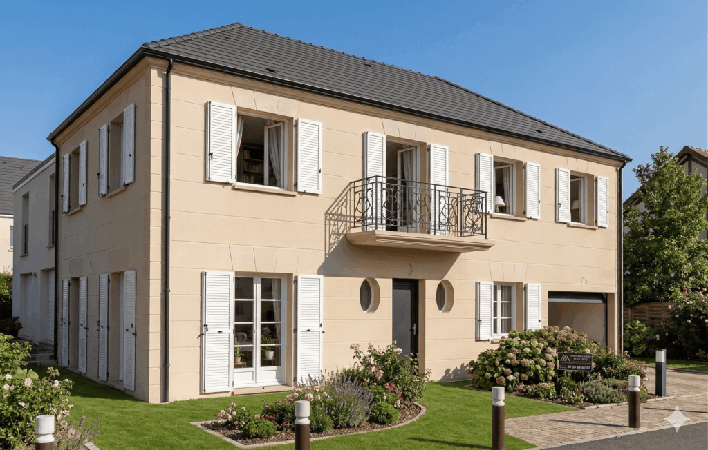 Réalisation 78 Maison C – Constructeur Maison d architecte 4 pans type Mansard a Chatenay Malabry Plessis Robinson 92