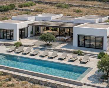 maison patio moderne inspiree serie l'agence